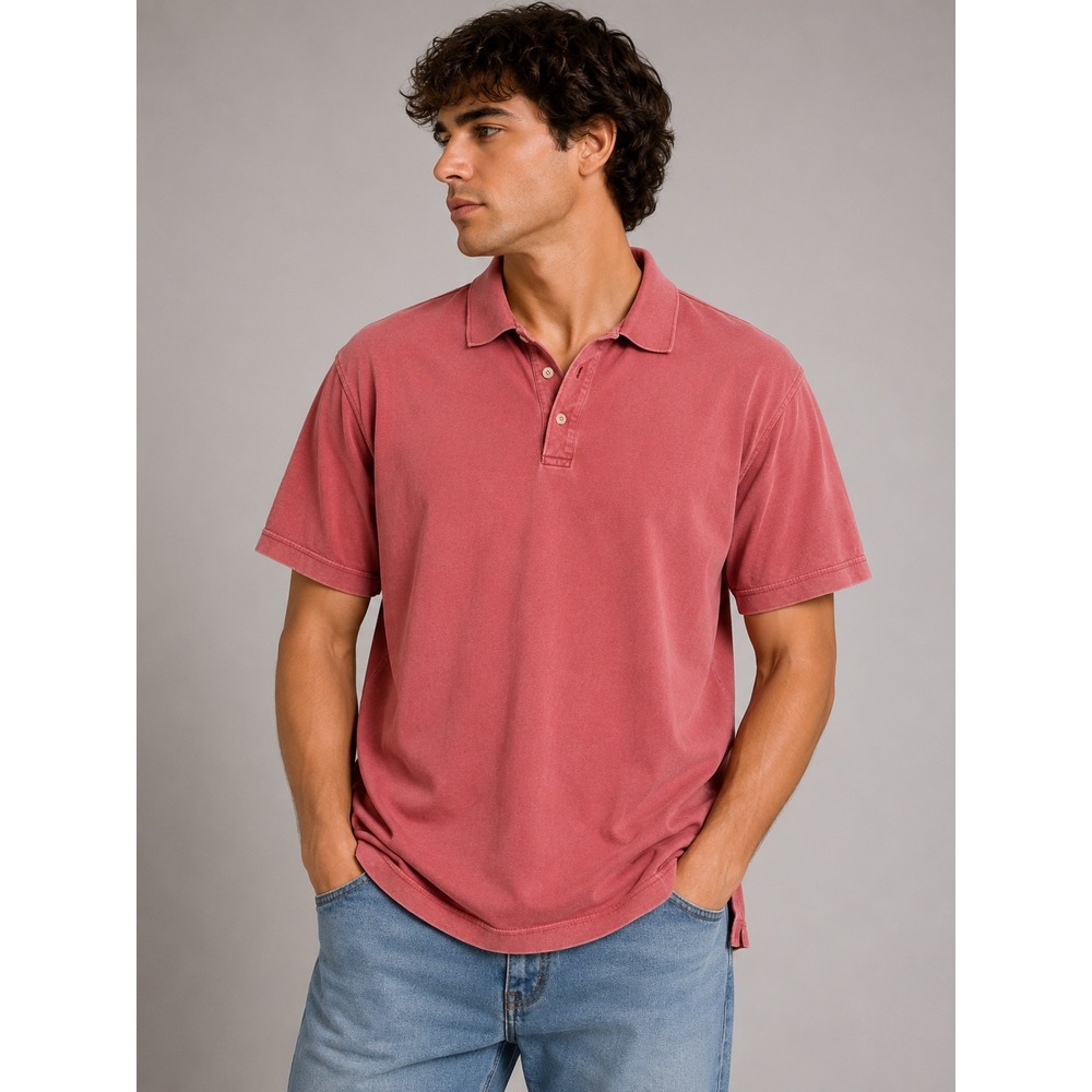 LL Bean Mens XL Regular Polo Shirt‎ Short Sleeve Cotton Pique Red OG882